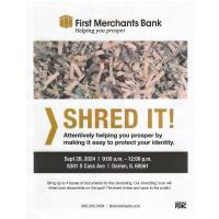 First Merchants Bank Shredding Event