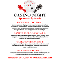 Casino Night Sponsorship Opportunity