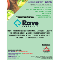 Trinity Valley Chamber of Commerce October 2025 Luncheon