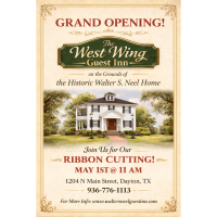 Ribbon Cutting and Grand opening for The West Wing Guest-Inn