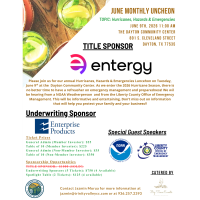 Monthly Luncheon - Hurricanes, Hazards & Emergencies