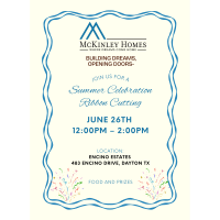Ribbon Cutting & Open House - McKinley Homes