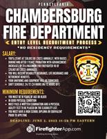 Chambersburg Fire Department Entry Level Recruitment Process