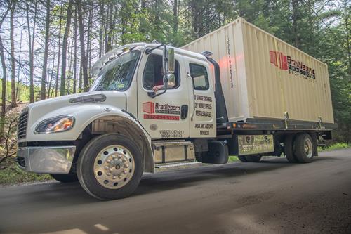 Storage Container Delivery Truck