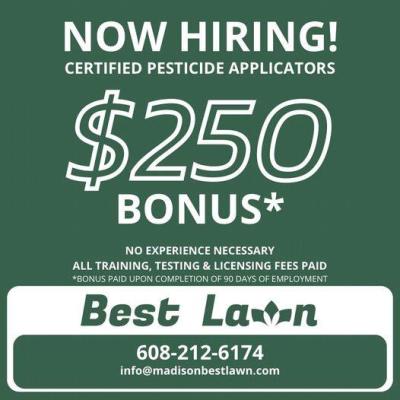 Best Lawn Service Inc. - Certified Pesticide Applicator - Job