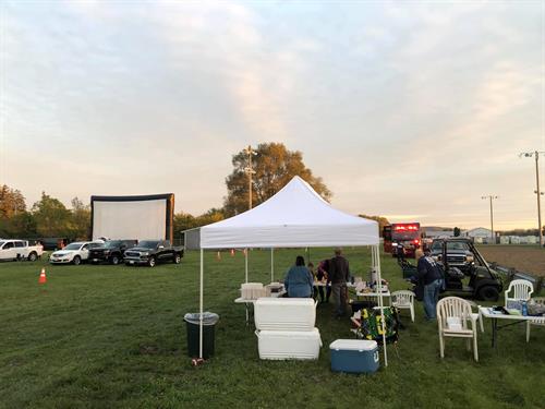 We like to be a part of our community and partner up with other organizations like the Prairie du Sac Fire Department to hold a Drive-In Movie.