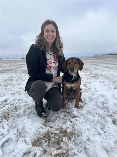 Dr. Megan with Tucker