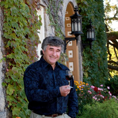 Wollersheim Winery Owner holding a wine glass by Ziegler Photography