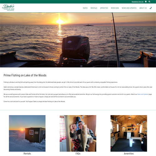 Ice Fishing website