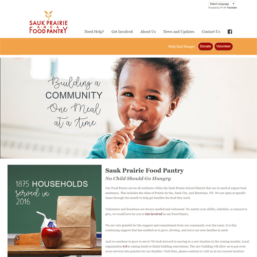 Food pantry website