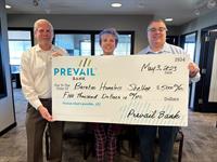 Prevail Bank donates $5,000 to Baraboo Homeless Shelter