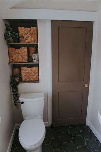 Bathroom Remodel with white tile