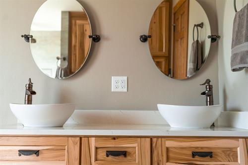 Bathroom Remodel with double sink bowls