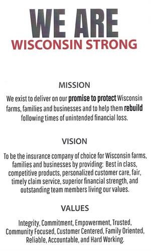 Pulsfus Insurance Agency Mission, Vision, and Values statement