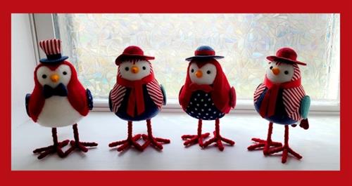 4th of july mini bird decorations at stemmed from grace