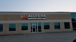 Outside Signage of Allegra Marketing