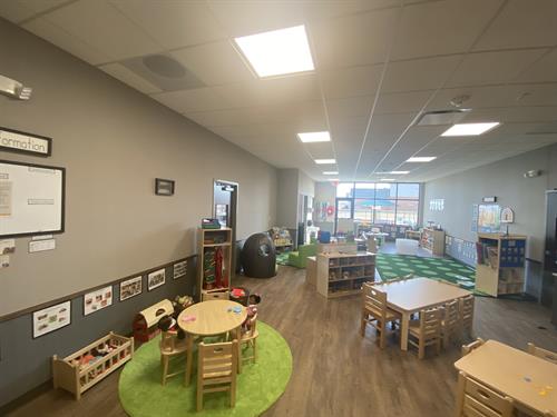 A pre-kindergarten room at New Horizon Academy Urbandale.