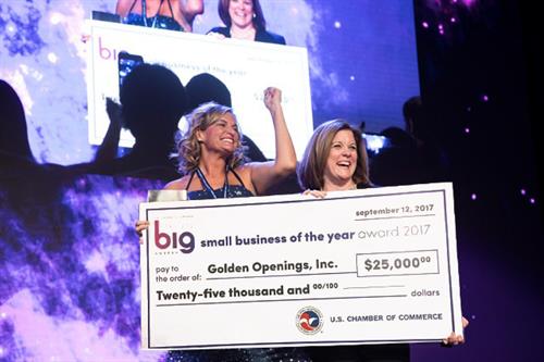 US Chamber Small Business of the Year and Community Excellence Award Winner the same year  - 2017