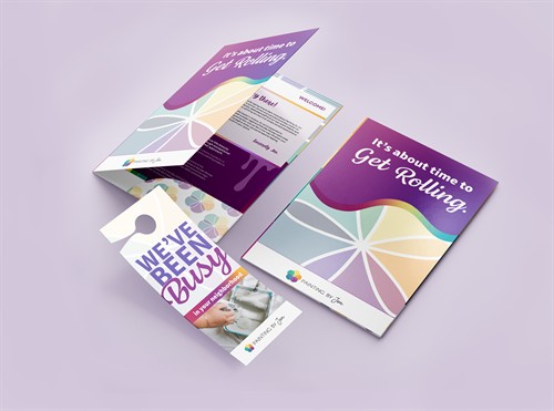 Marketing Materials we designed and printed for a local painting company