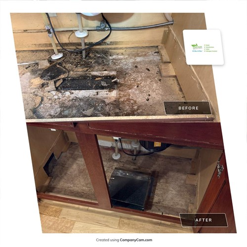 Under sink remediation and duct rebuild. Under sink remediation and duct rebuild.