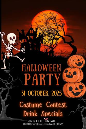 We can't wait to host a Halloween Party this year! Stop by in your costume! We can't wait to host a Halloween Party this year! Stop by in your costume!