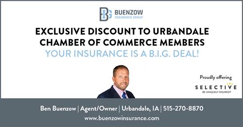 Exclusive Home & Auto Insurance Discount offered to Urbandale Chamber Members!