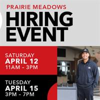 Prairie Meadows Hiring Event