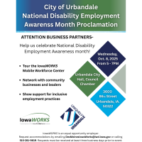 City of Urbandale National Disability Employment Awareness Month Proclamation
