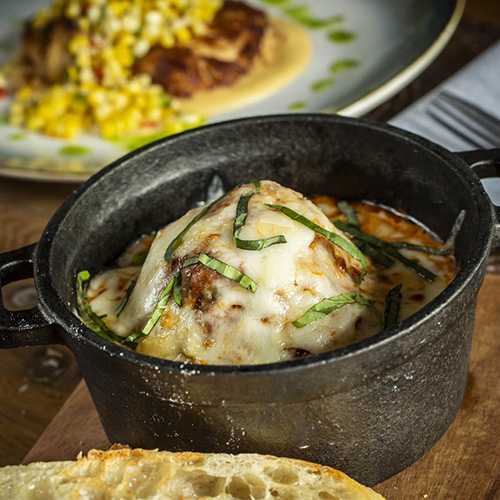 Braised Veal Meatball served at Napa Kitchen & Bar in Westerville, Ohio.