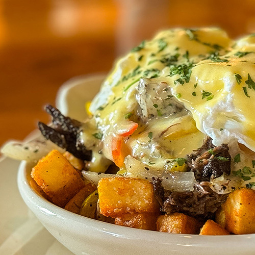 Short Rib Hash served at Napa Kitchen & Bar in Westerville, Ohio.