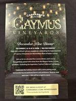 Carrabba's Caymus Wine Dinner