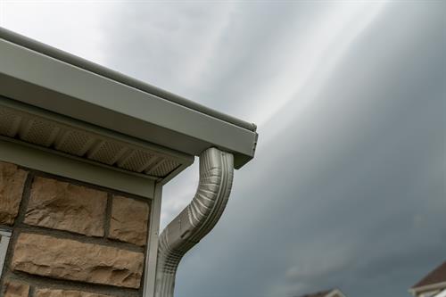 K-Guard Gutters' round profile softens the look of your home