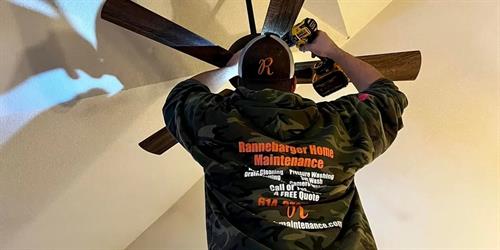 Rannebarger Home Maintenance - Ceiling Fan Installation