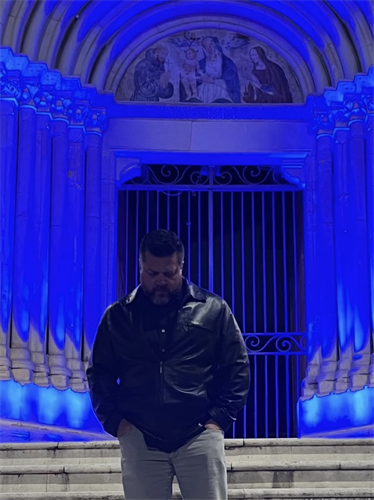 R.J. at one of his favorite churches in the Abruzzi region of Italy