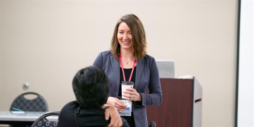 I enjoy walking around before my sessions begin to get to know who’s in my audience. This moment was captured right before my session started at WitCon Conference (October 2025) where our group would be talking about “How to Leverage AI for Difficult Personalities”.