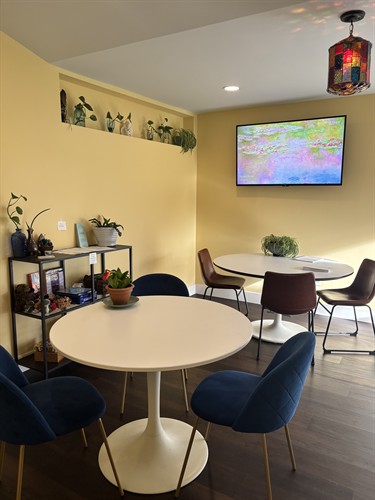 Drop in like a coffee shop or rent for your next meeting or gathering 