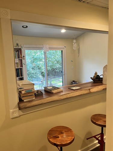 Our little library and nature viewing area ?
