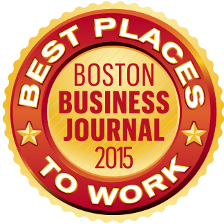 Recognized by the Boston Business Journal as one of the Best Places to work for 2015.