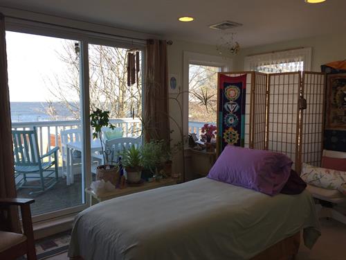 Healing room with river view