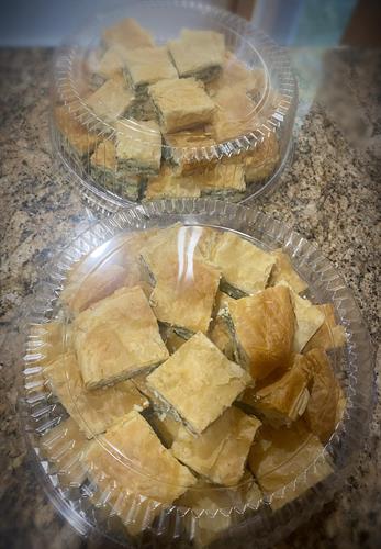 Spinach Pie Platters, Catering Events