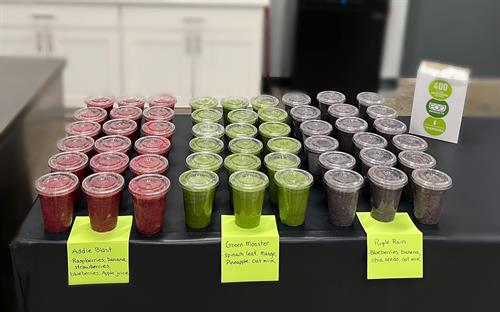Smoothie Table, Catering