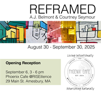 Art Show Opening Night: Reframed, Courtney Seymour & AJ Belmont