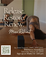 Release. Restore. Renew. Half Day Retreat
