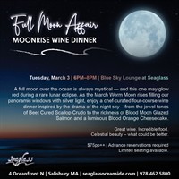 Full Moon Affair – Moonrise Wine Dinner at Seaglass