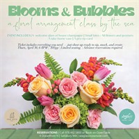 Blooms & Bubbles – A Floral Arrangement Class by the Sea at Seaglass