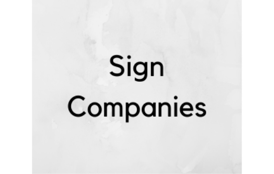 Sign Companies