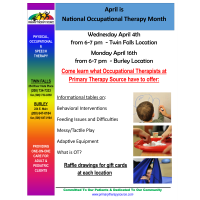 National Occupational Therapy Month