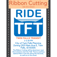 Ribbon Cutting-RIDE TFT- Twin Falls public transportation