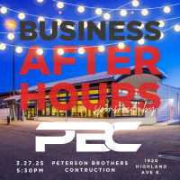 Business After Hours March 2025 Sponsored by Petersen Brothers Construction