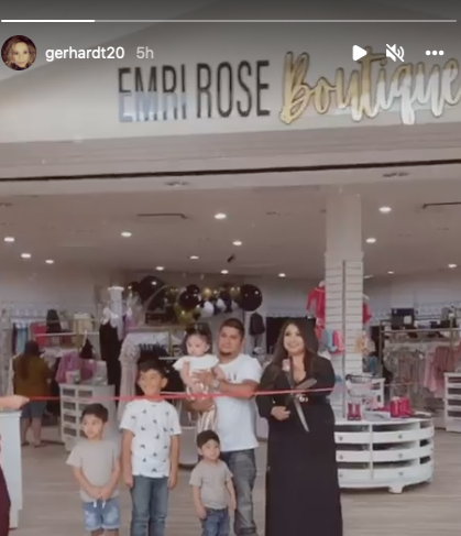 Salinas Family Ribbon Cutting for Emri Rose 